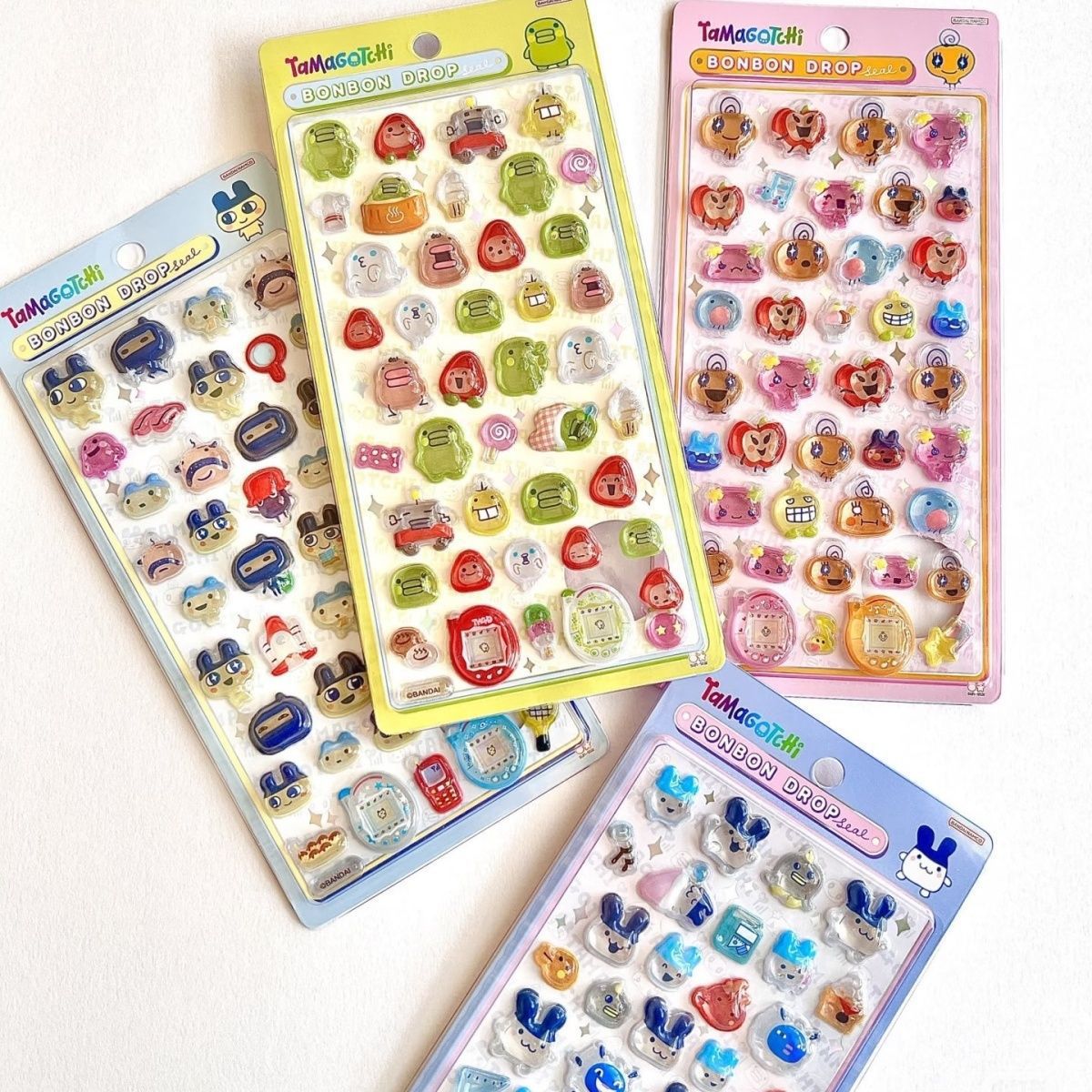 Bandai Model Tamagotchi - 다마고치 3D 스티커 - 귀여운 만화