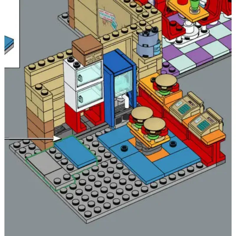 레고 블록과 호환되는 햄버거 가게 모델 조립 블록 세트 - Lego Set Technic 리뷰 및 가격