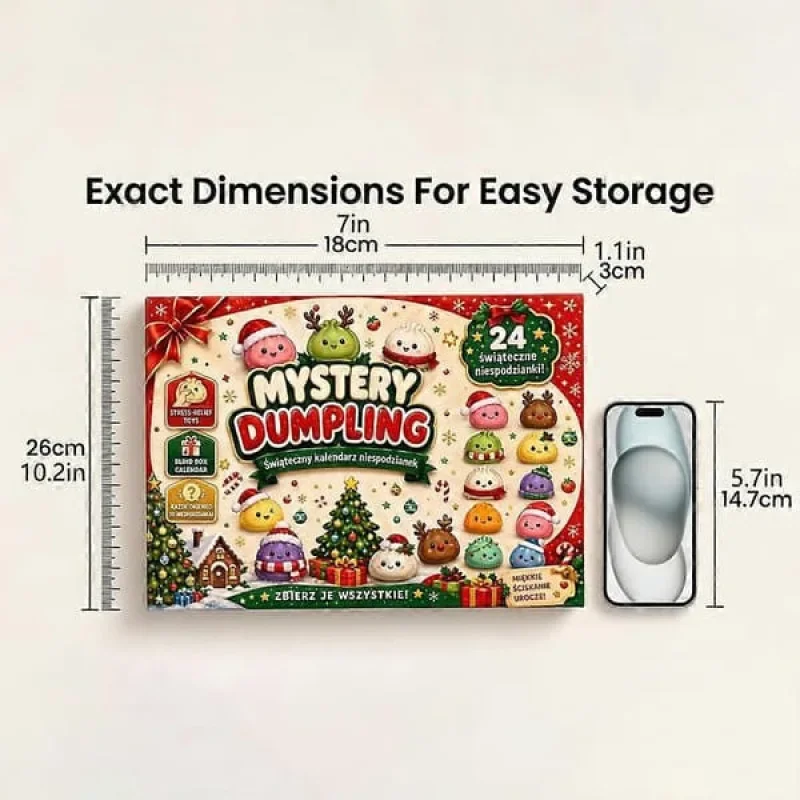 24개입 크리스마스 어드벤트 캘린더, 귀여운 만두 모양 - Mystery Box Blind Bag 리뷰 및 가격