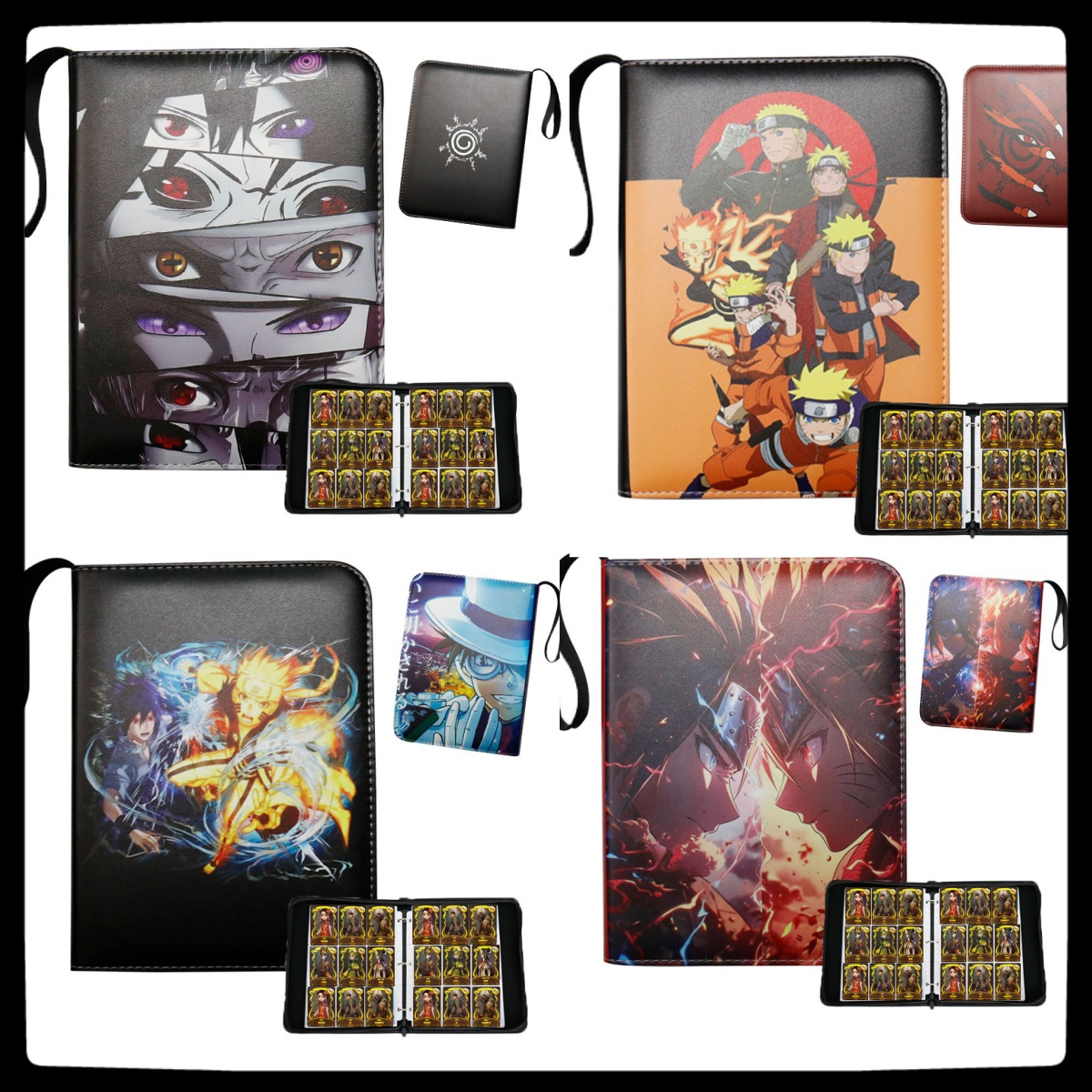 나루토 애니메이션 트레이딩 카드 바인더, 4포켓 PU  - Trading Card Binder 리뷰 및 가격