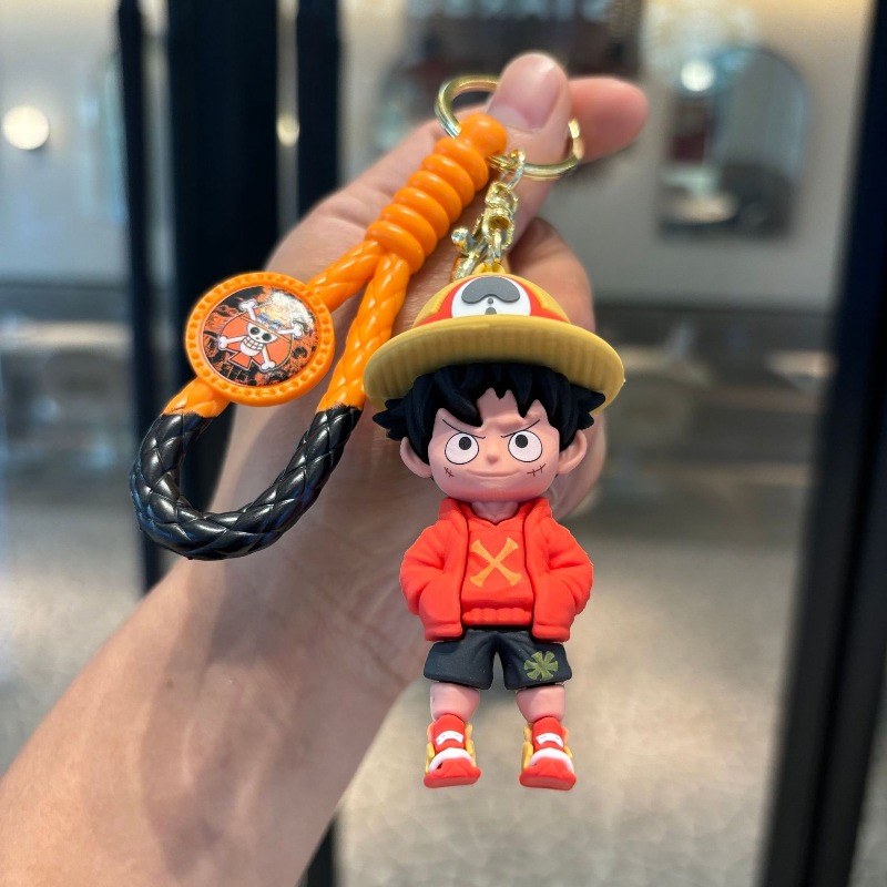 새로운 만화 캐릭터 원피스 키체인 루피 인형 키링 펜던 - Vinyl Figure Blank 리뷰 및 가격