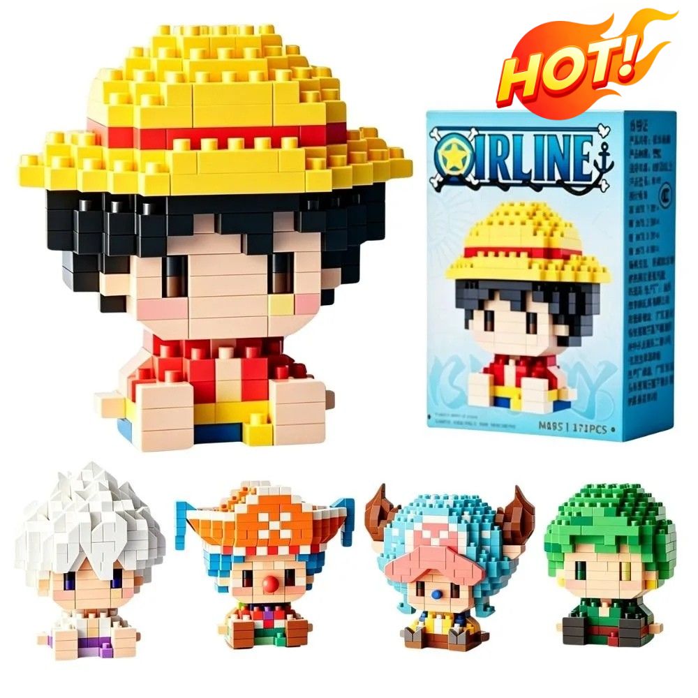 원피스, 태양신 니카, 루피, 초퍼, 에이스, 버기 - - Building Block Mini 리뷰 및 가격