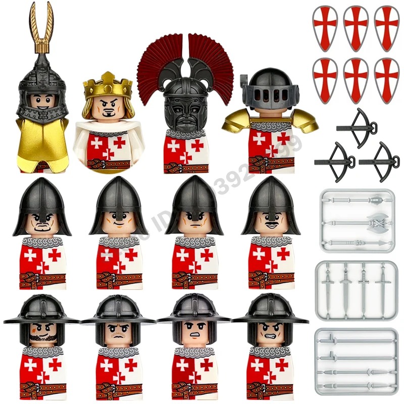 십자군 템플 기사단, 로마 전사, 중세 유럽, 중세 시 - Lego Set Technic 리뷰 및 가격