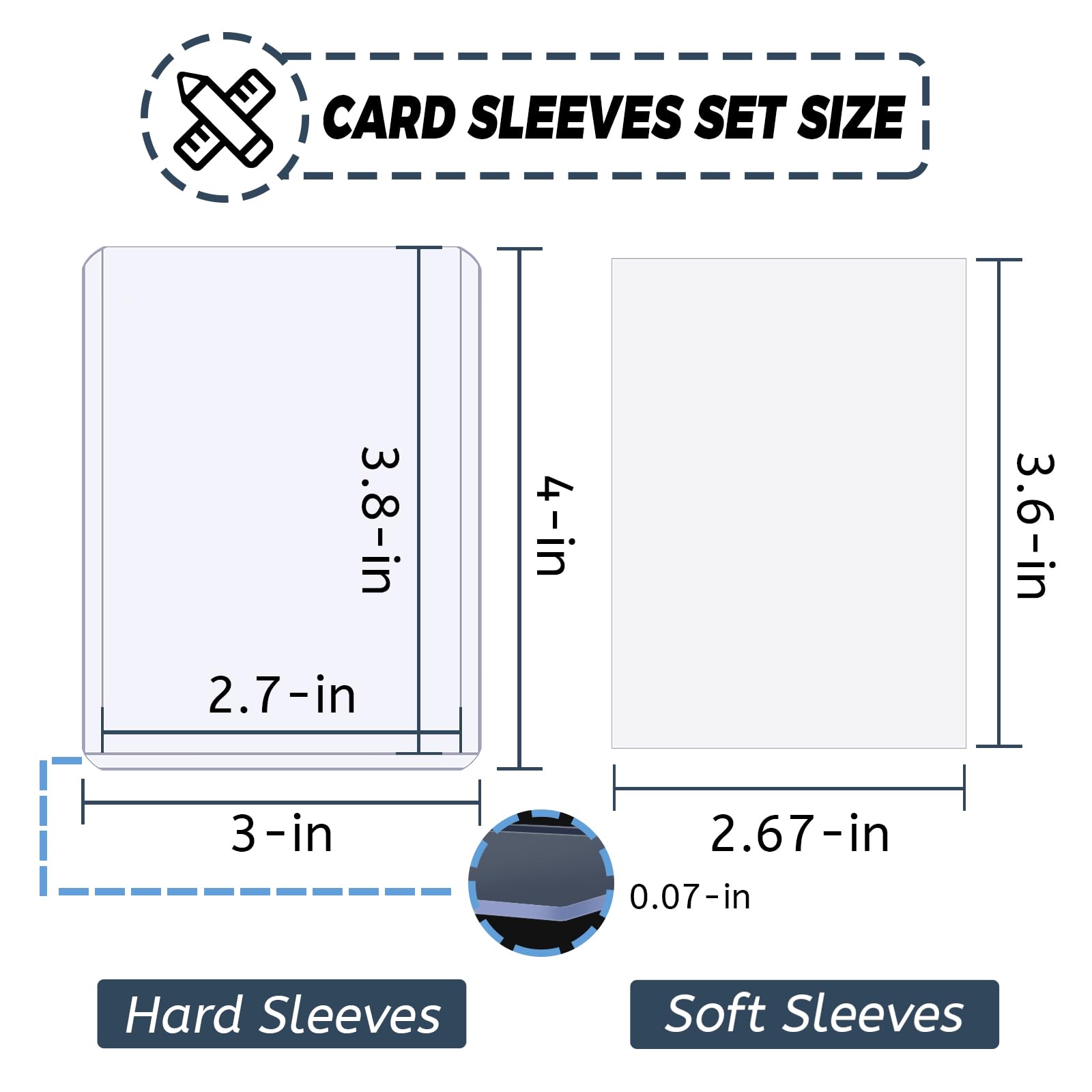100-600pcs 카드 슬리브 보호 필름으로 덮인 하 - Trading Card Binder 리뷰 및 가격