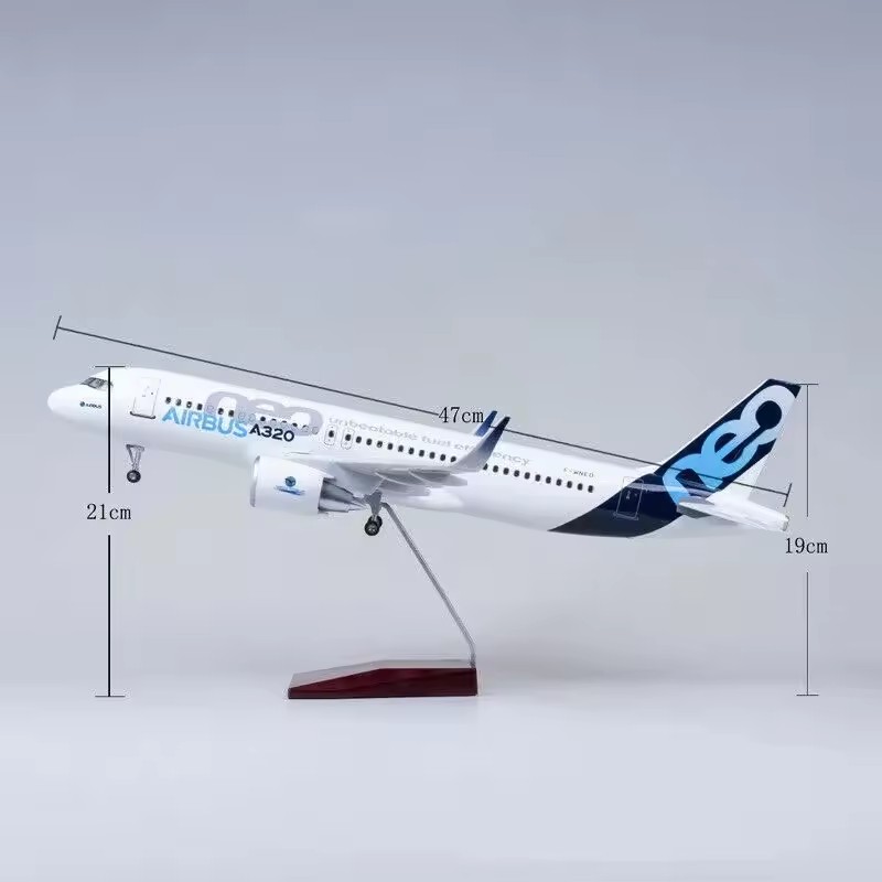 1:80 스케일 47cm 모델 에어버스 A320 NEO - Model Airplane Plastic 리뷰 및 가격